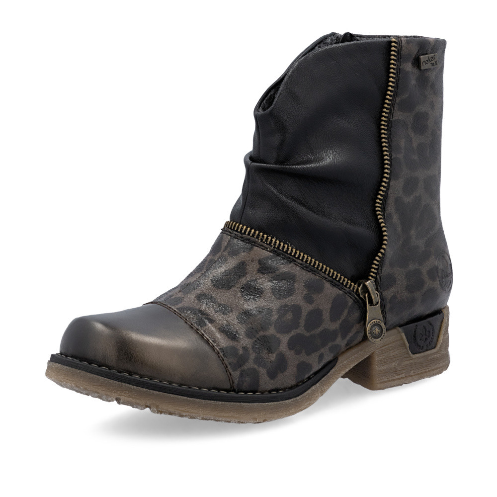 detail Dámská kotníková obuv RIEKER 79654-45 hnědá W5