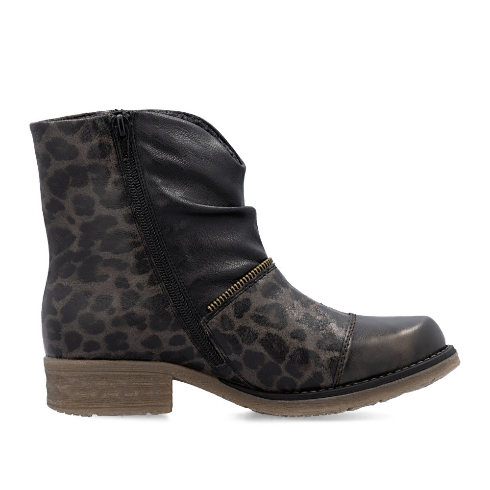 detail Dámská kotníková obuv RIEKER 79654-45 hnědá W5