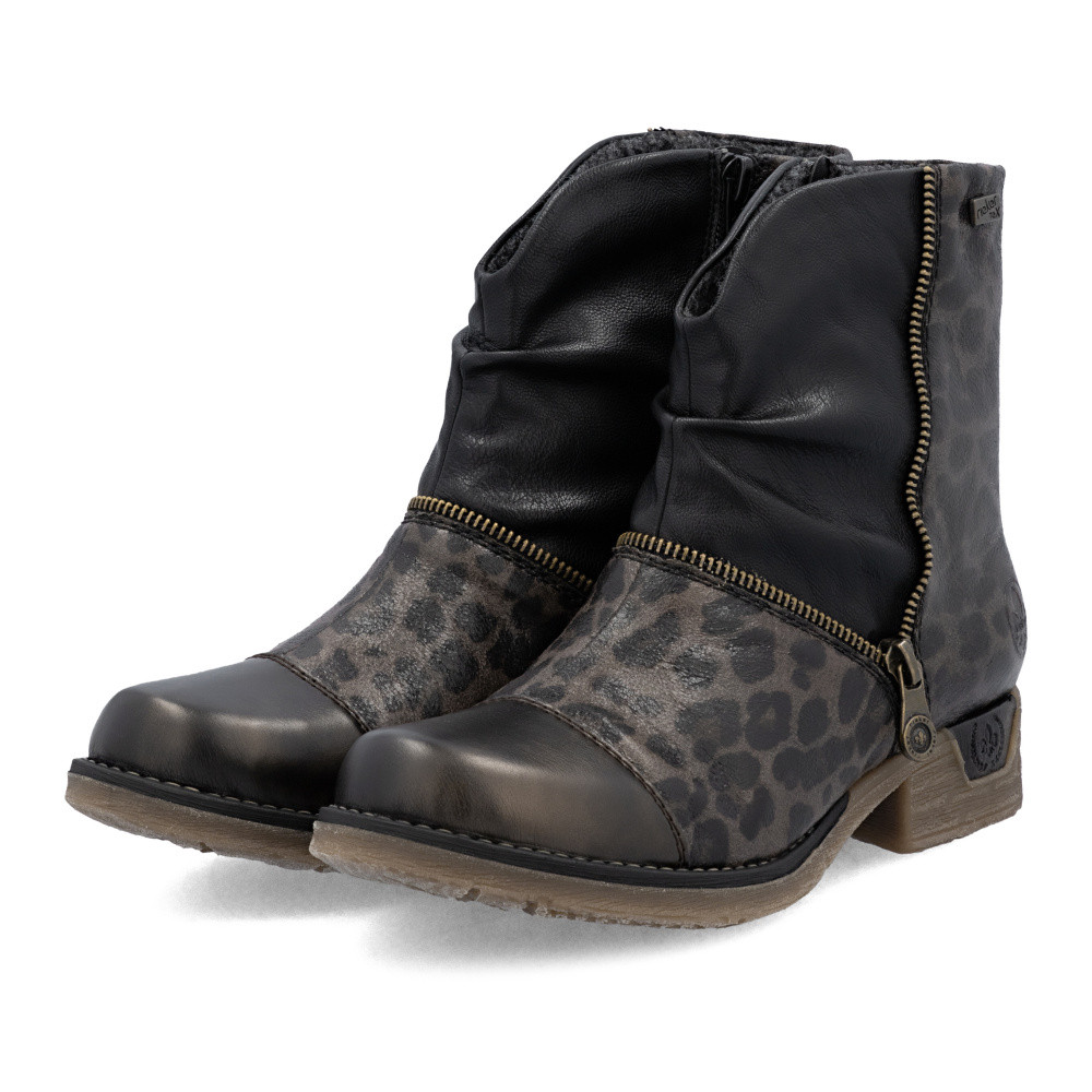 detail Dámská kotníková obuv RIEKER 79654-45 hnědá W5