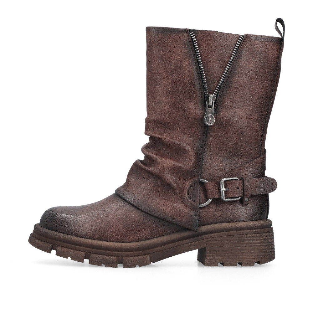 detail Dámská kotníková obuv RIEKER 91471-25 hnědá W5