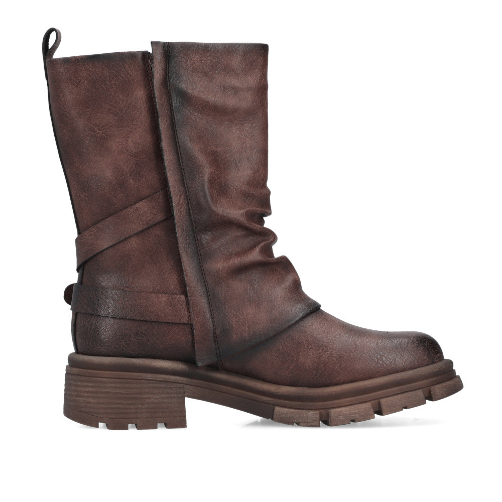 detail Dámská kotníková obuv RIEKER 91471-25 hnědá W5