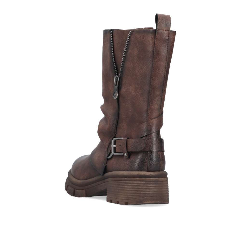 detail Dámská kotníková obuv RIEKER 91471-25 hnědá W5