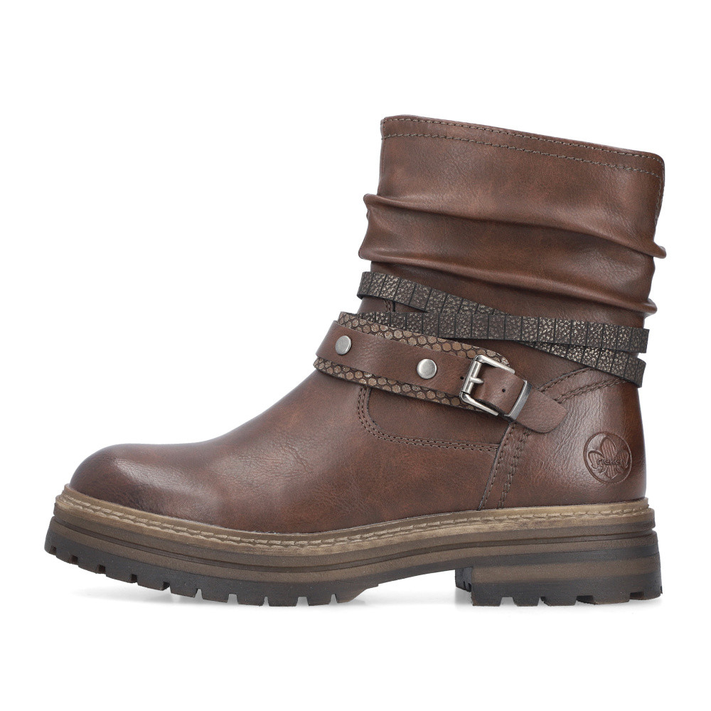 detail Dámská kotníková obuv RIEKER 93062-25 hnědá W5