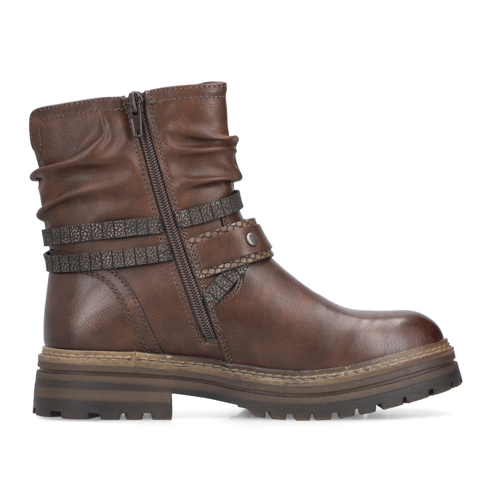 detail Dámská kotníková obuv RIEKER 93062-25 hnědá W5