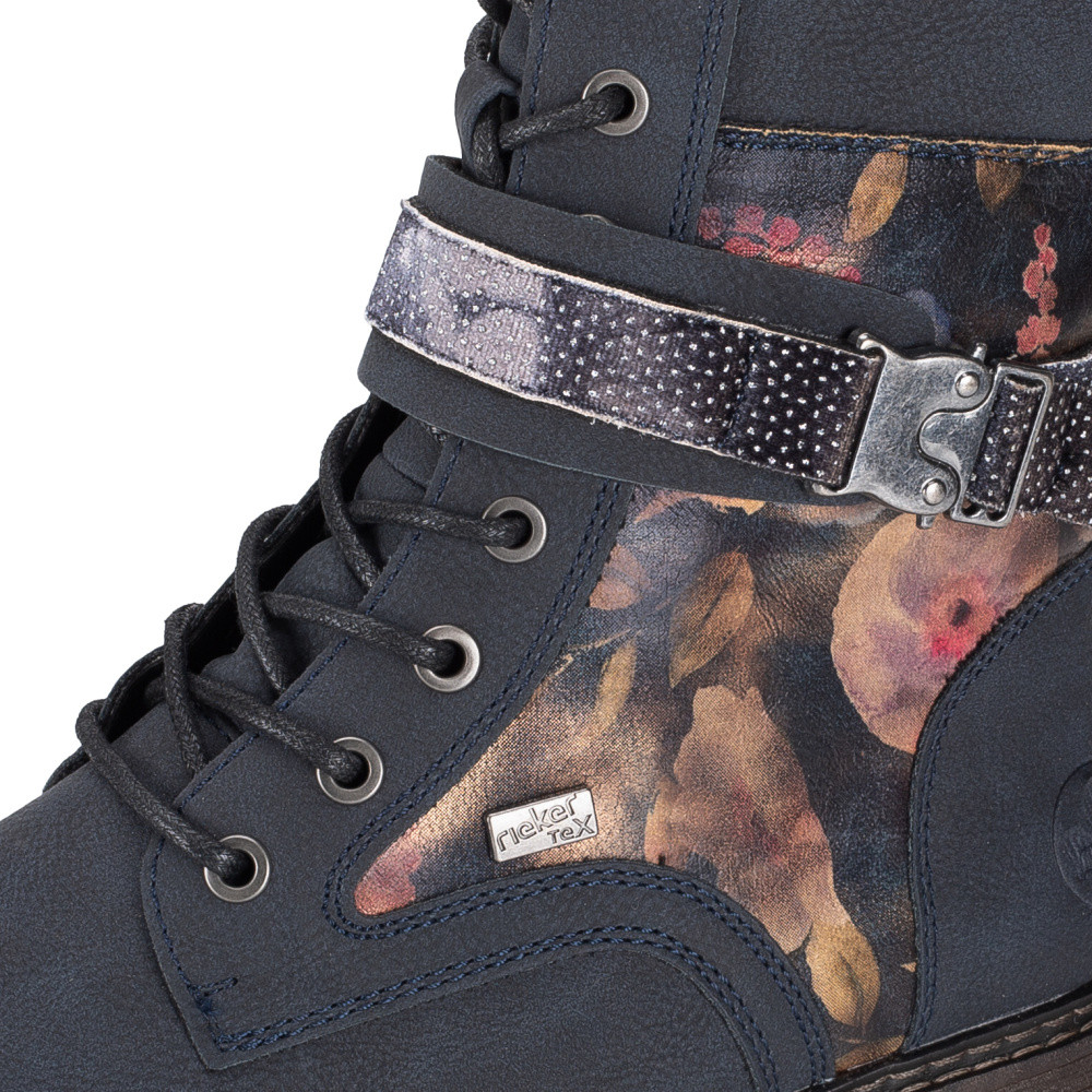 detail Dámská kotníková obuv RIEKER 94722-14 modrá W5