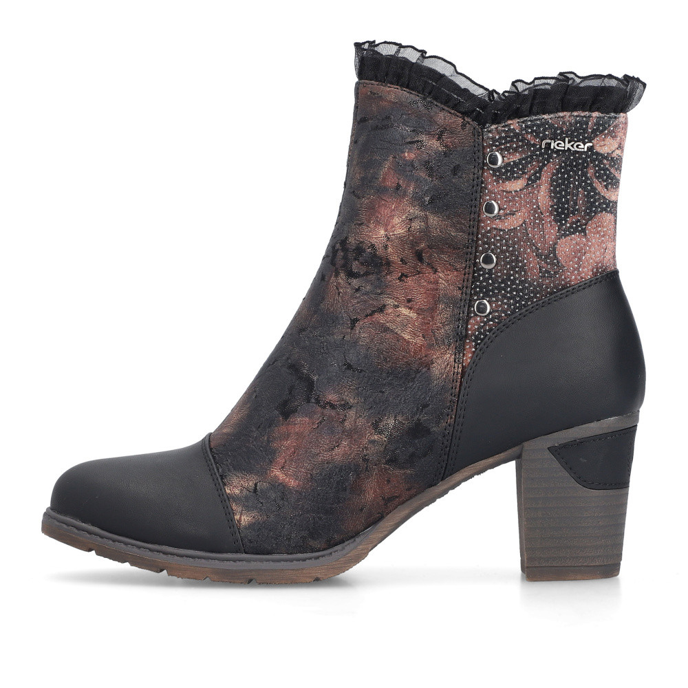 detail Dámská kotníková obuv RIEKER 96064-90 černá W5