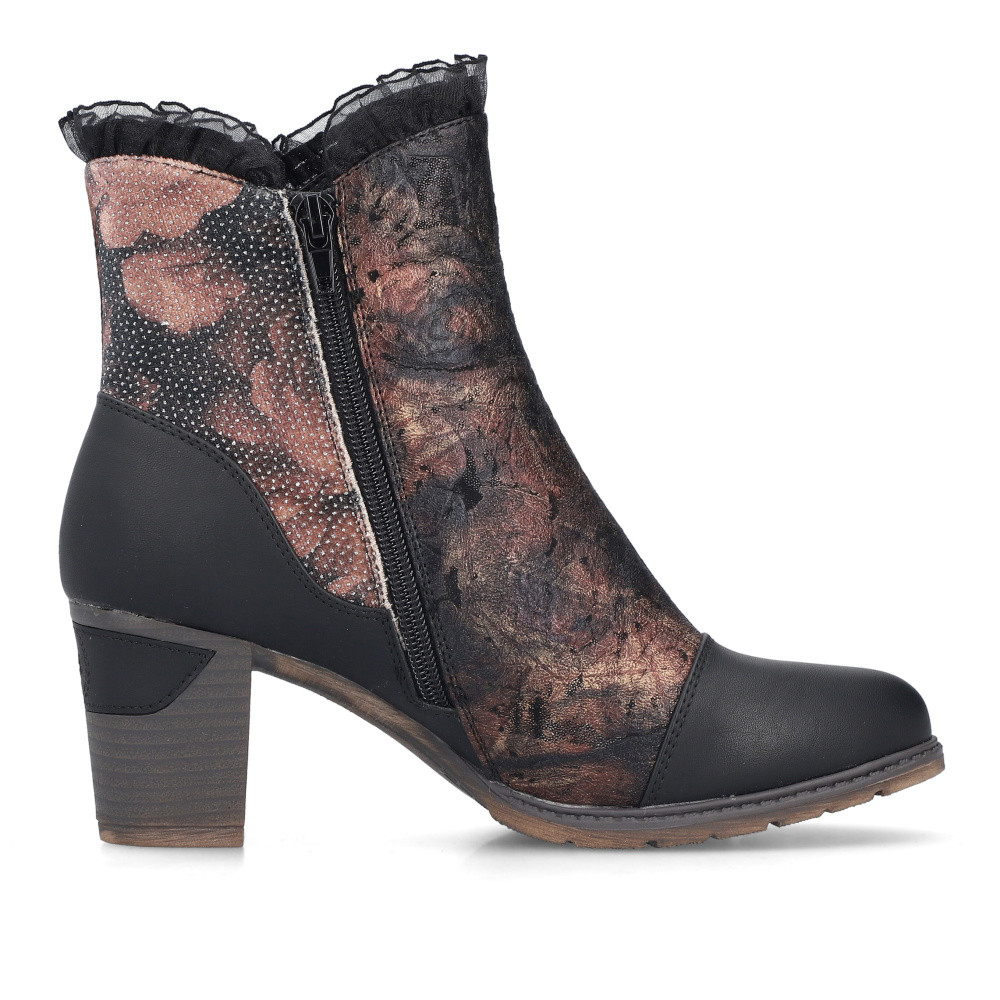 detail Dámská kotníková obuv RIEKER 96064-90 černá W5