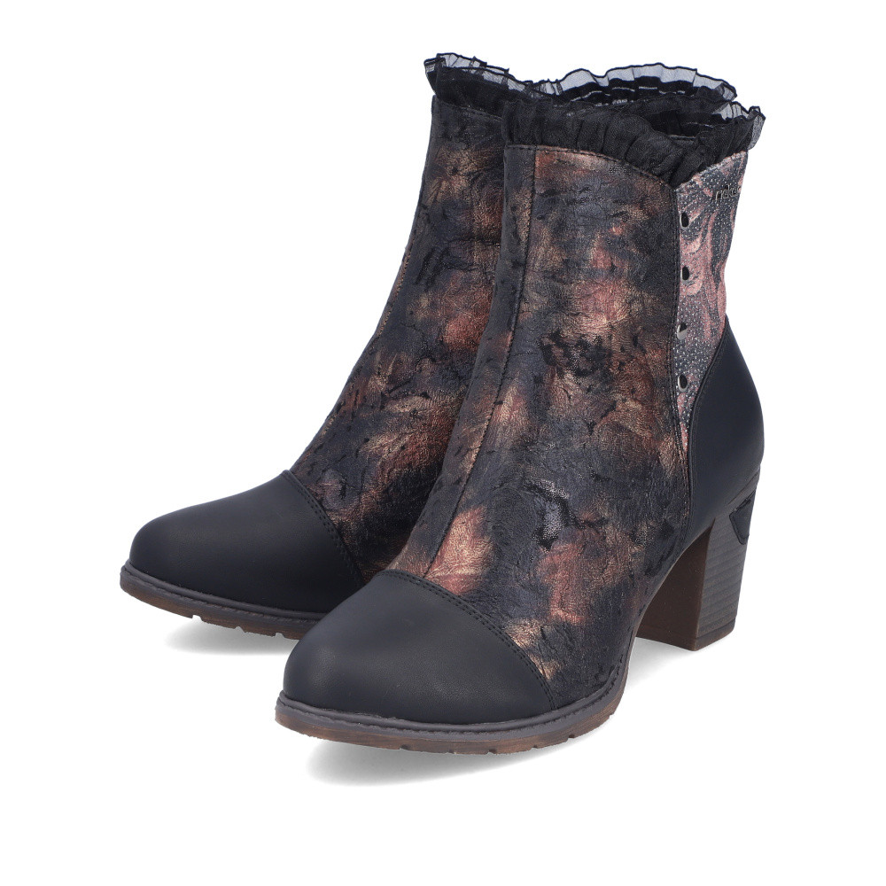 detail Dámská kotníková obuv RIEKER 96064-90 černá W5