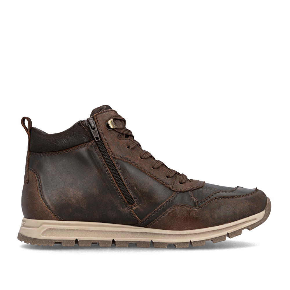 detail Pánská kotníková obuv RIEKER B0508-25 hnědá W5