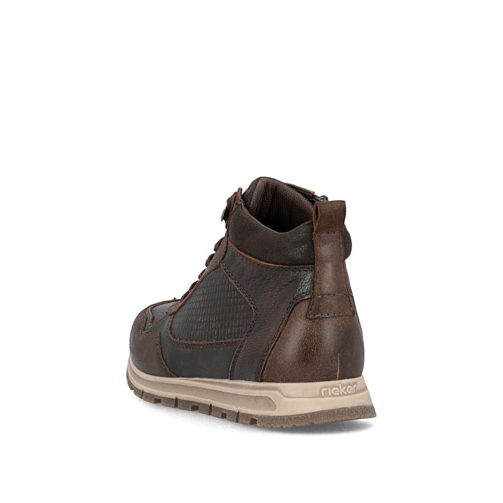 detail Pánská kotníková obuv RIEKER B0508-25 hnědá W5