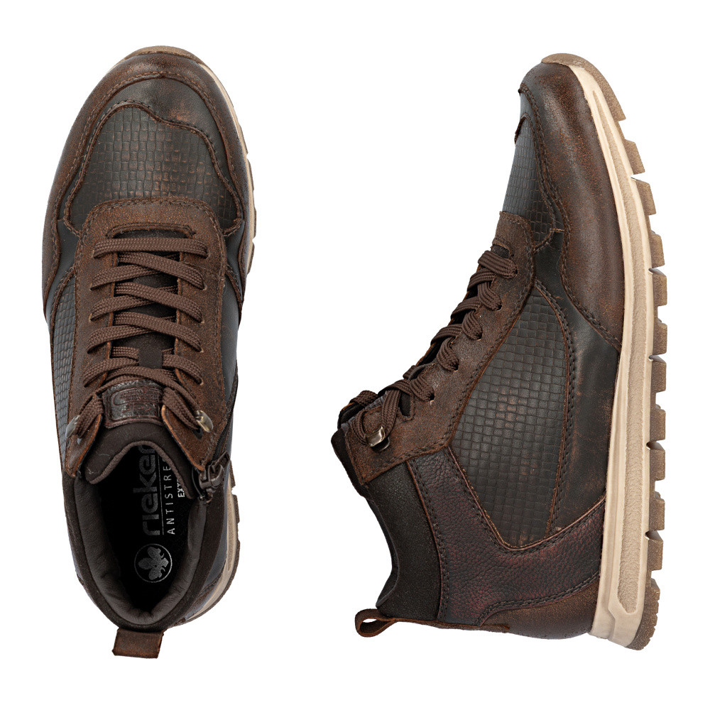 detail Pánská kotníková obuv RIEKER B0508-25 hnědá W5