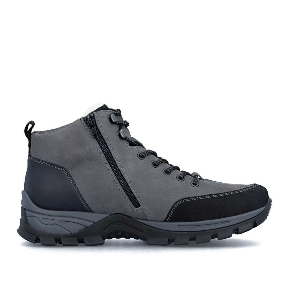 detail Pánská kotníková obuv RIEKER B6800-40 šedá W5