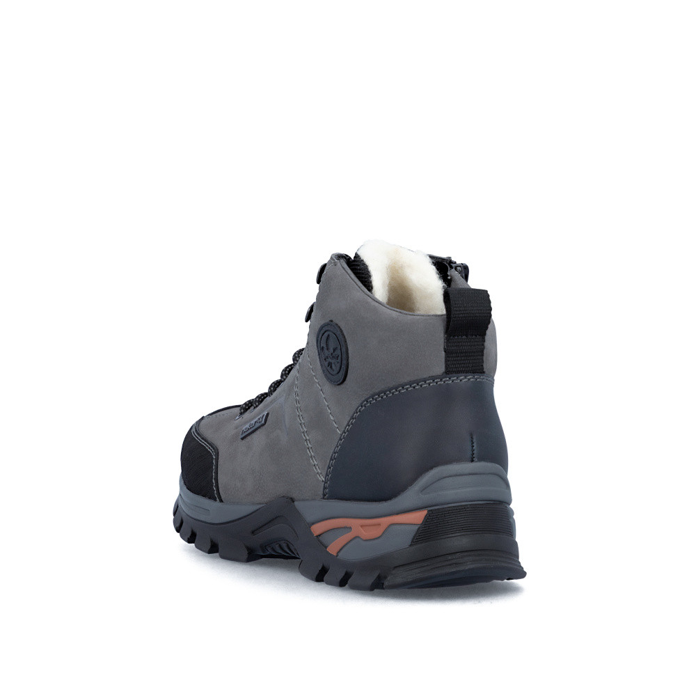 detail Pánská kotníková obuv RIEKER B6800-40 šedá W5