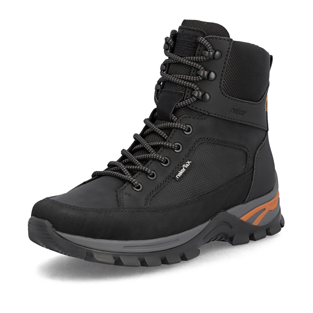 detail Pánska členková obuv RIEKER B6805-00 čierna W5