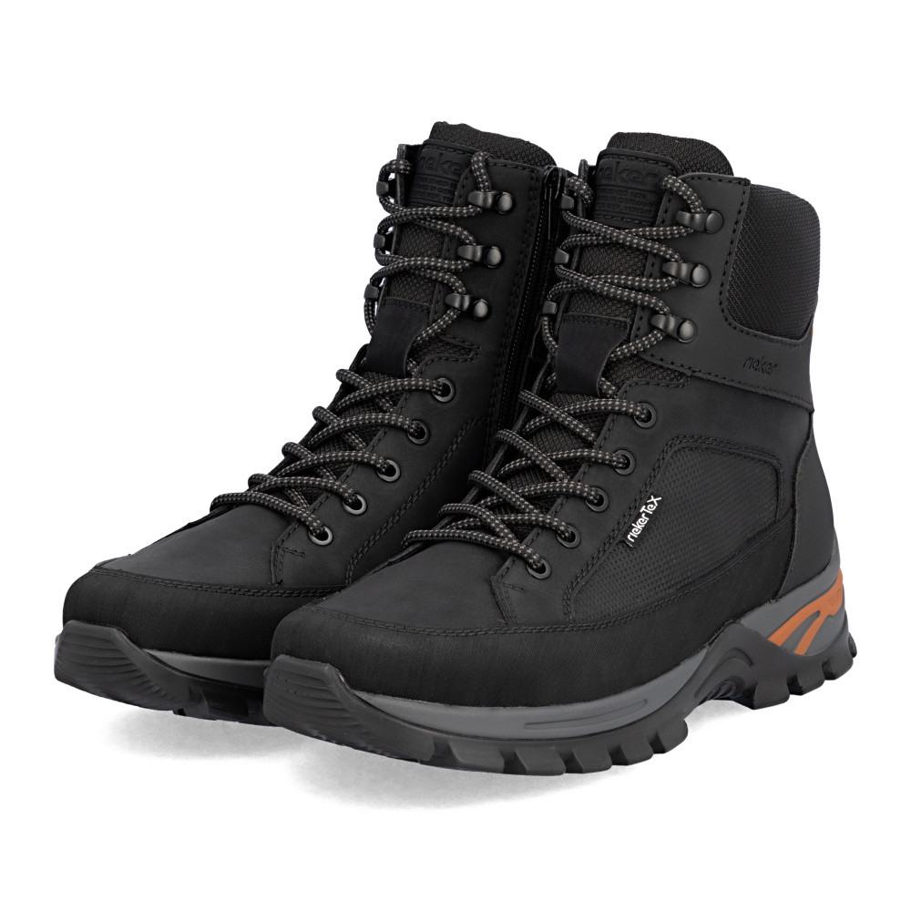 detail Pánska členková obuv RIEKER B6805-00 čierna W5