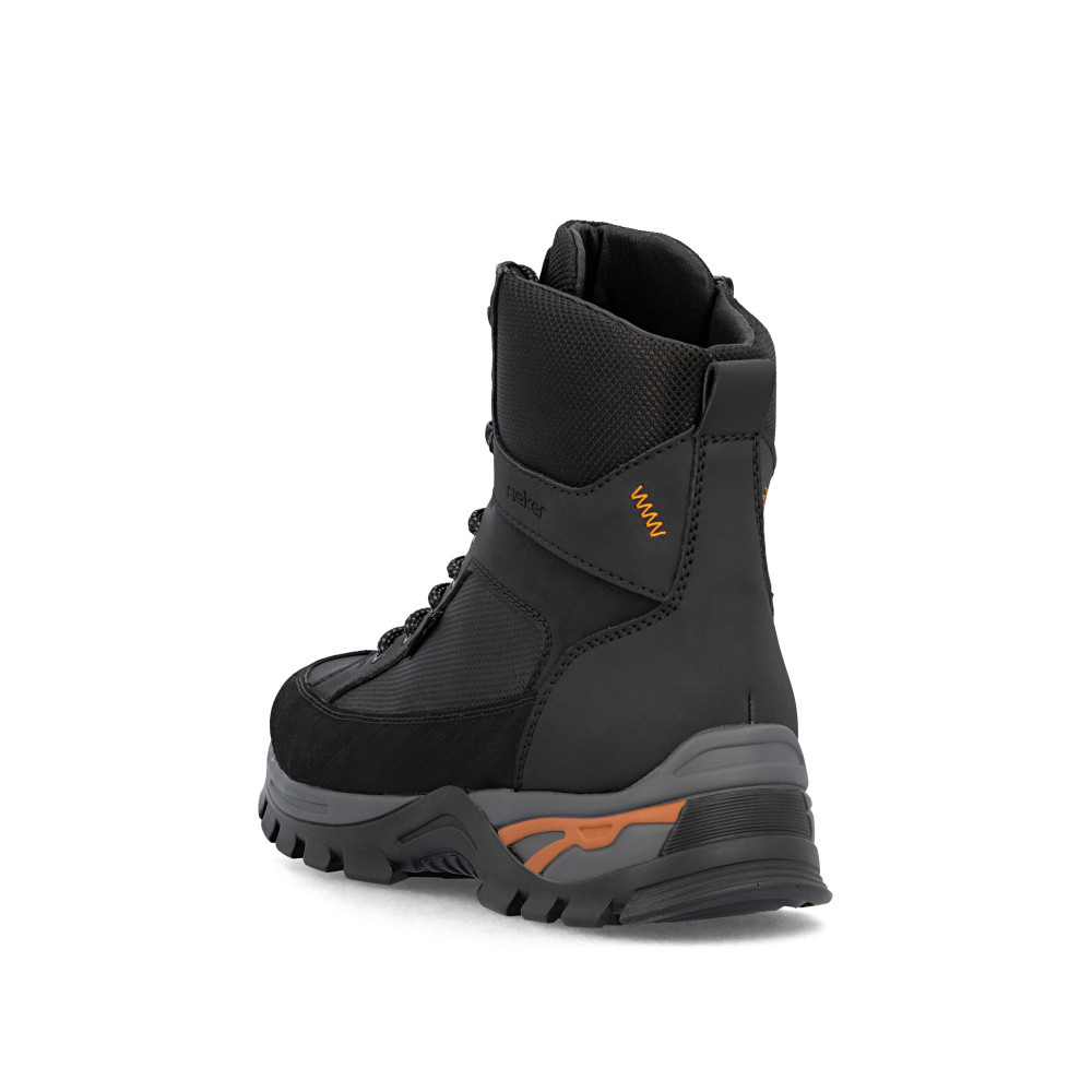 detail Pánska členková obuv RIEKER B6805-00 čierna W5