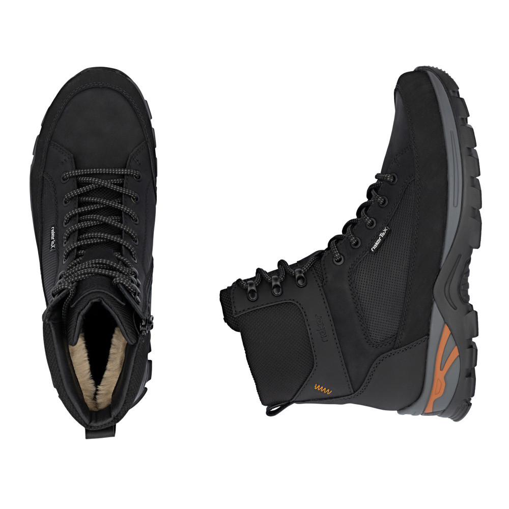 detail Pánska členková obuv RIEKER B6805-00 čierna W5