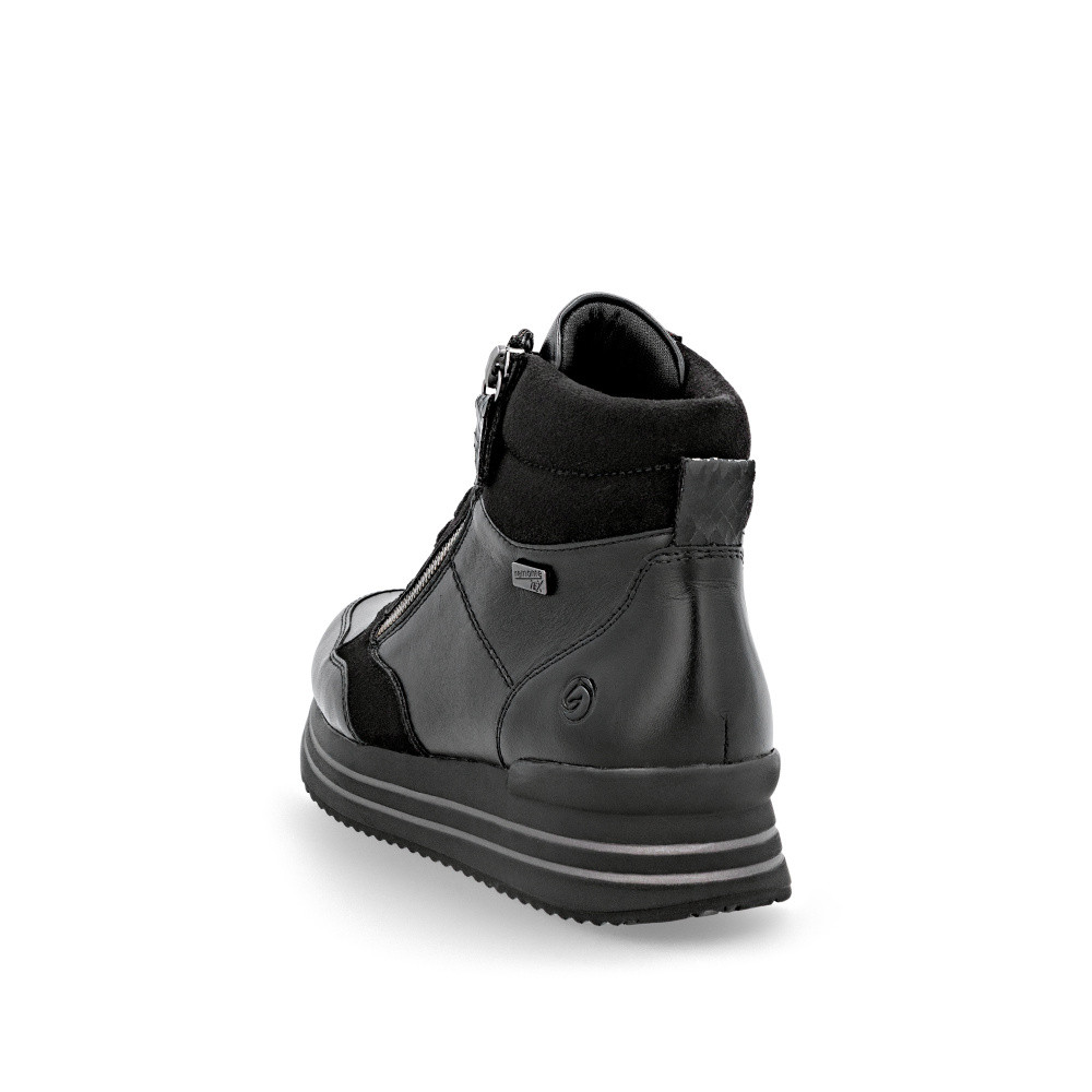 detail Dámská kotníková obuv REMONTE D1371-00 černá W5