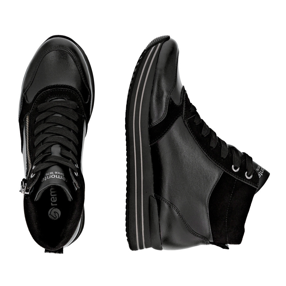 detail Dámská kotníková obuv REMONTE D1371-00 černá W5