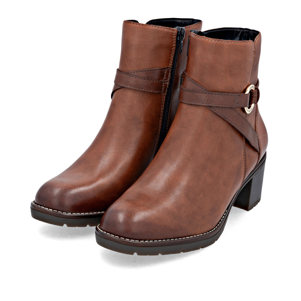 detail Dámská kotníková obuv REMONTE D2A73-25 hnědá W5