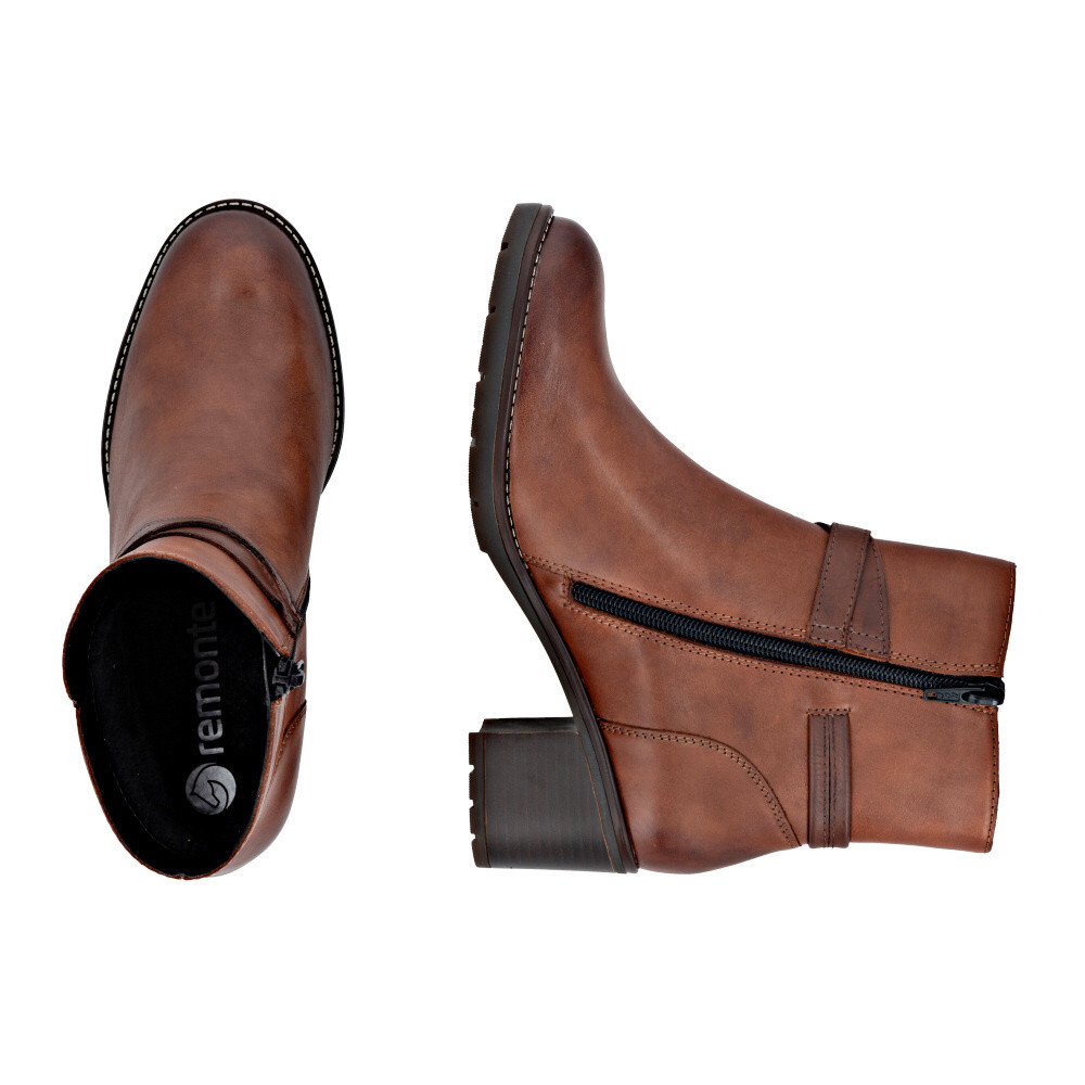 detail Dámská kotníková obuv REMONTE D2A73-25 hnědá W5