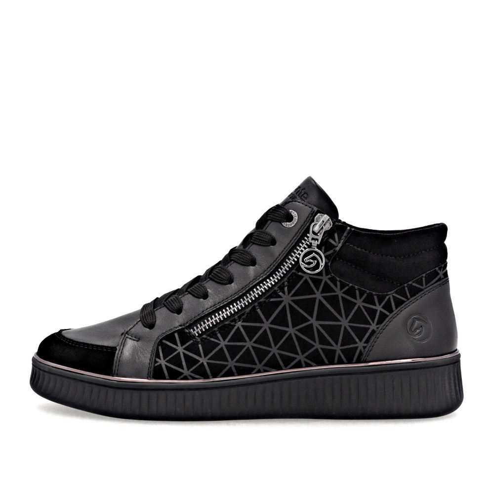 detail Dámská kotníková obuv REMONTE D2E70-00 černá W5