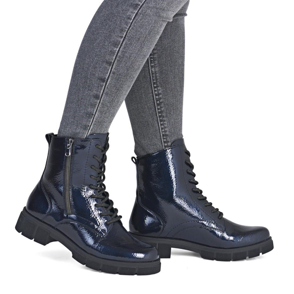 detail Dámská kotníková obuv REMONTE D2S72-14 modrá W5