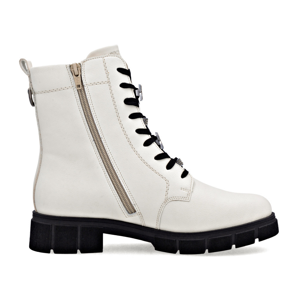 detail Dámská kotníková obuv REMONTE D2S73-80 bílá W5