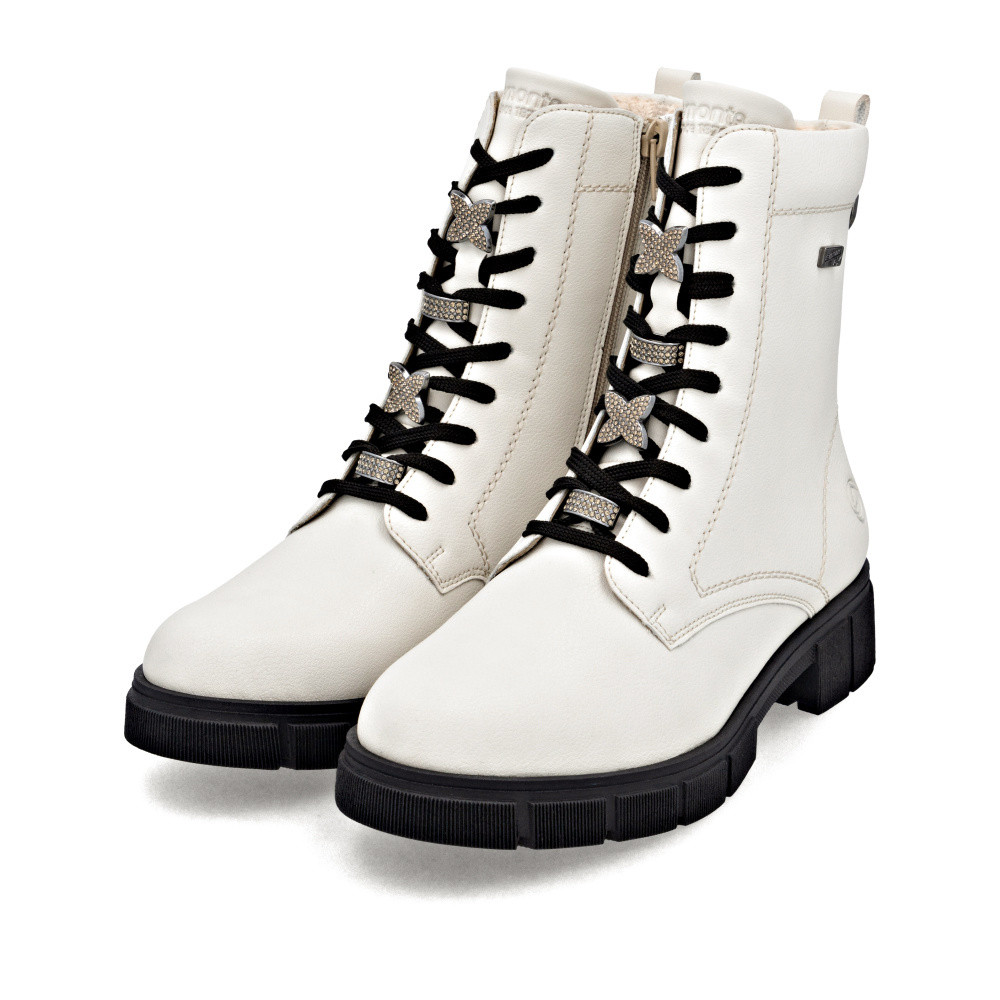 detail Dámská kotníková obuv REMONTE D2S73-80 bílá W5