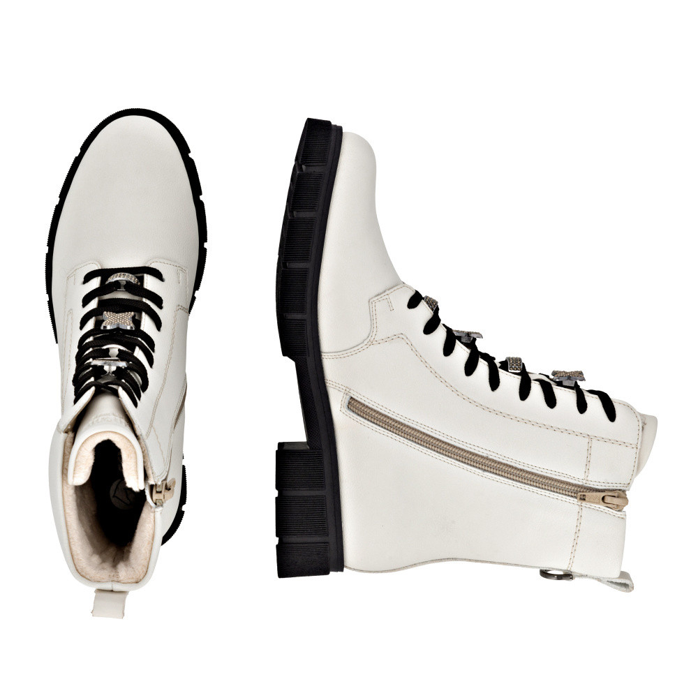 detail Dámská kotníková obuv REMONTE D2S73-80 bílá W5