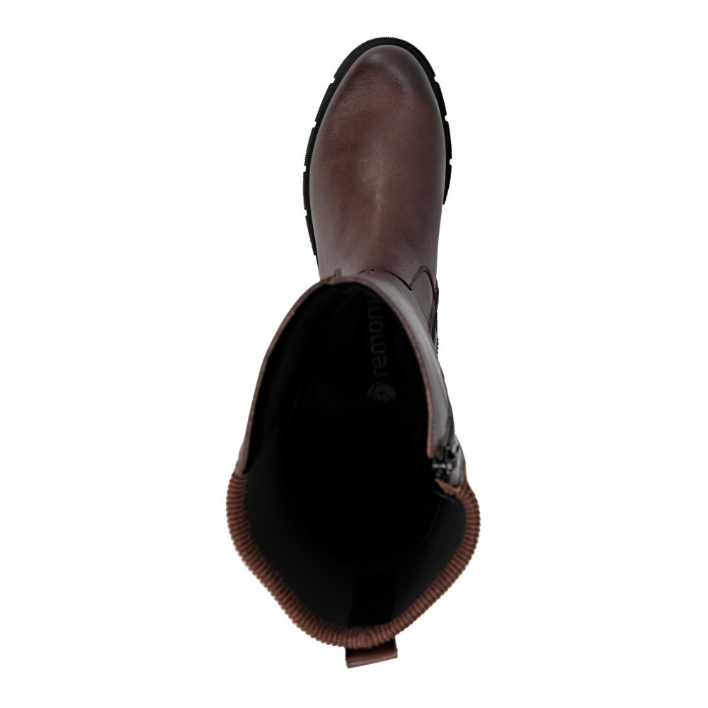 detail Dámské kozačky REMONTE D2S74-25 hnědá W5