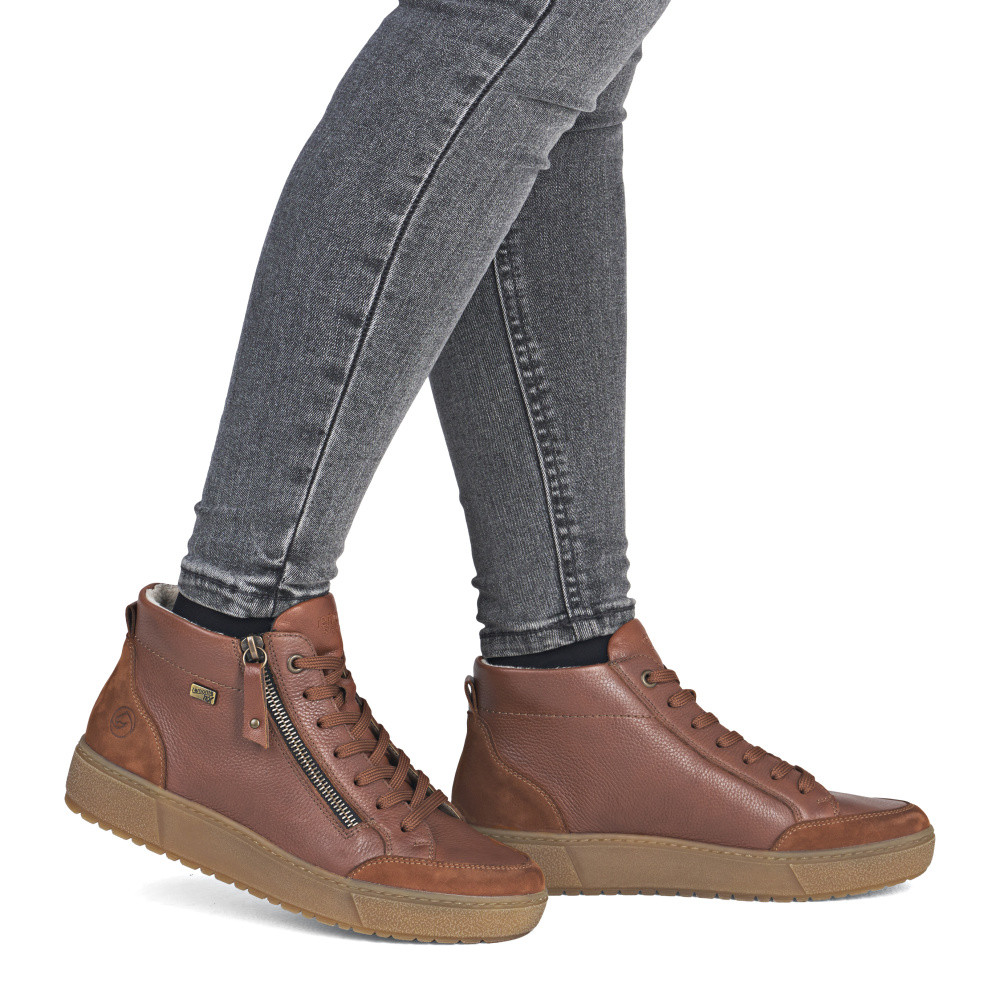 detail Dámská kotníková obuv REMONTE D2T71-22 hnědá W5