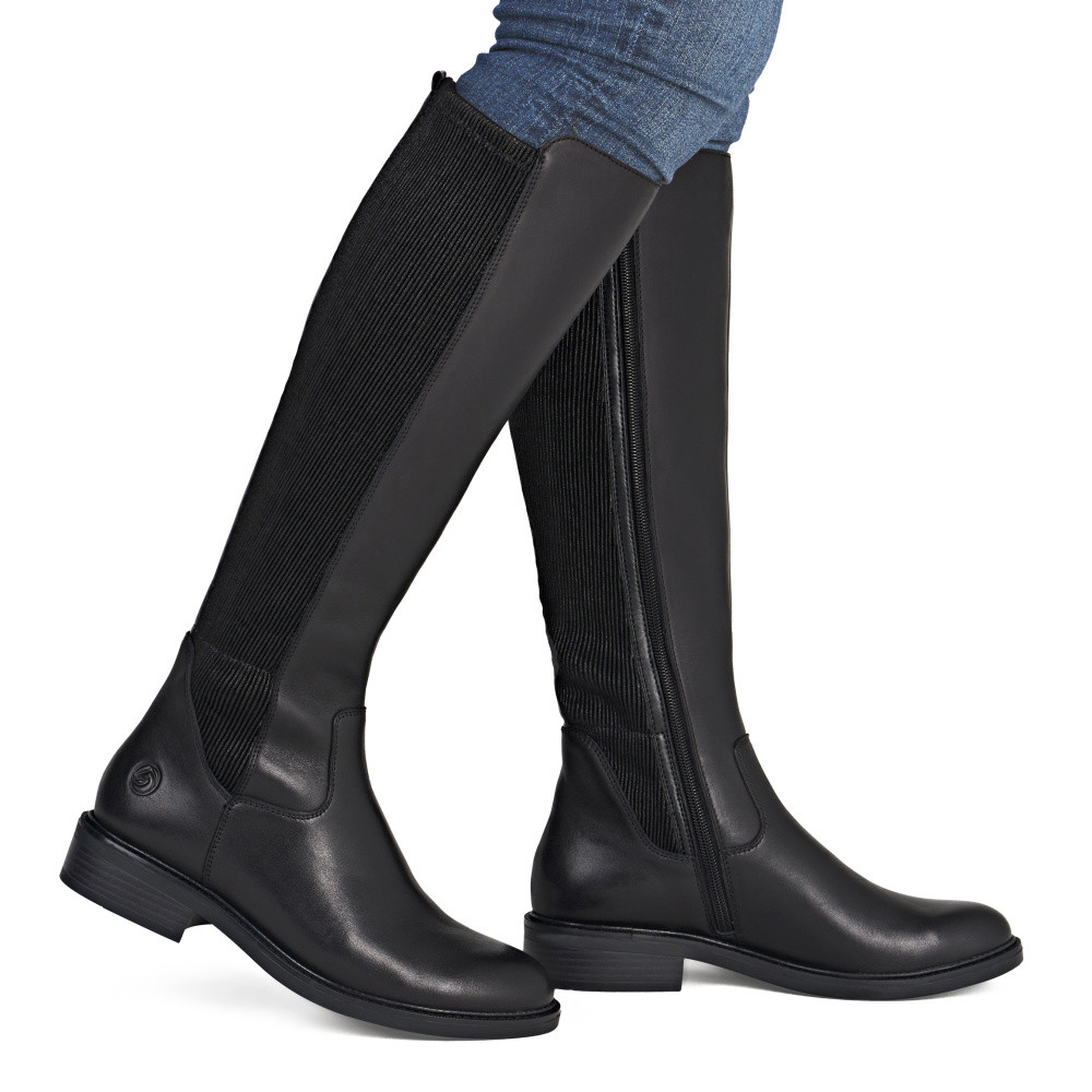 detail Dámské kozačky REMONTE D2W74-00 černá W5