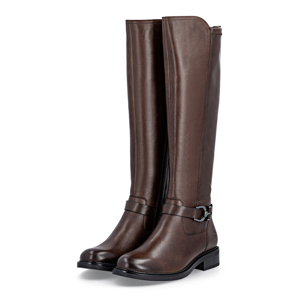 detail Dámské kozačky REMONTE D2W77-25 hnědá W5