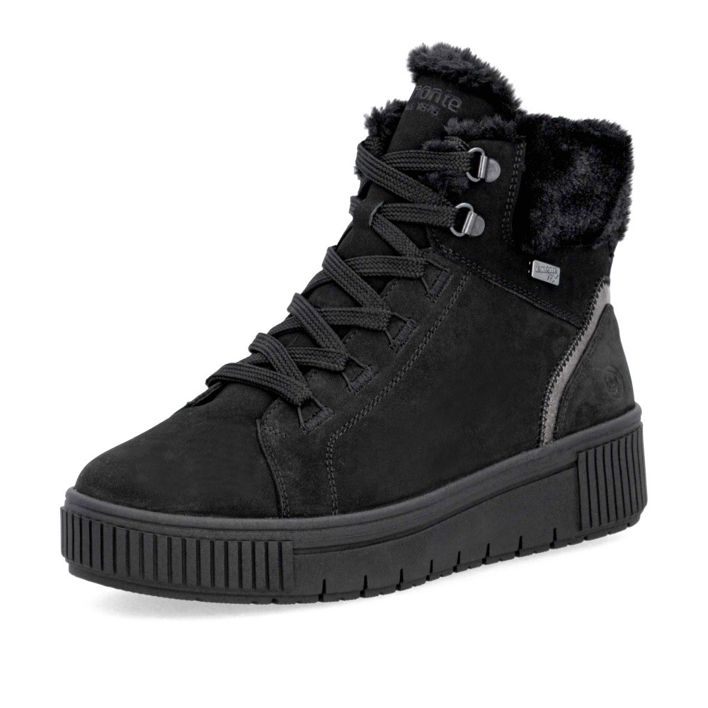 detail Dámská kotníková obuv REMONTE D3B72-03 černá W5