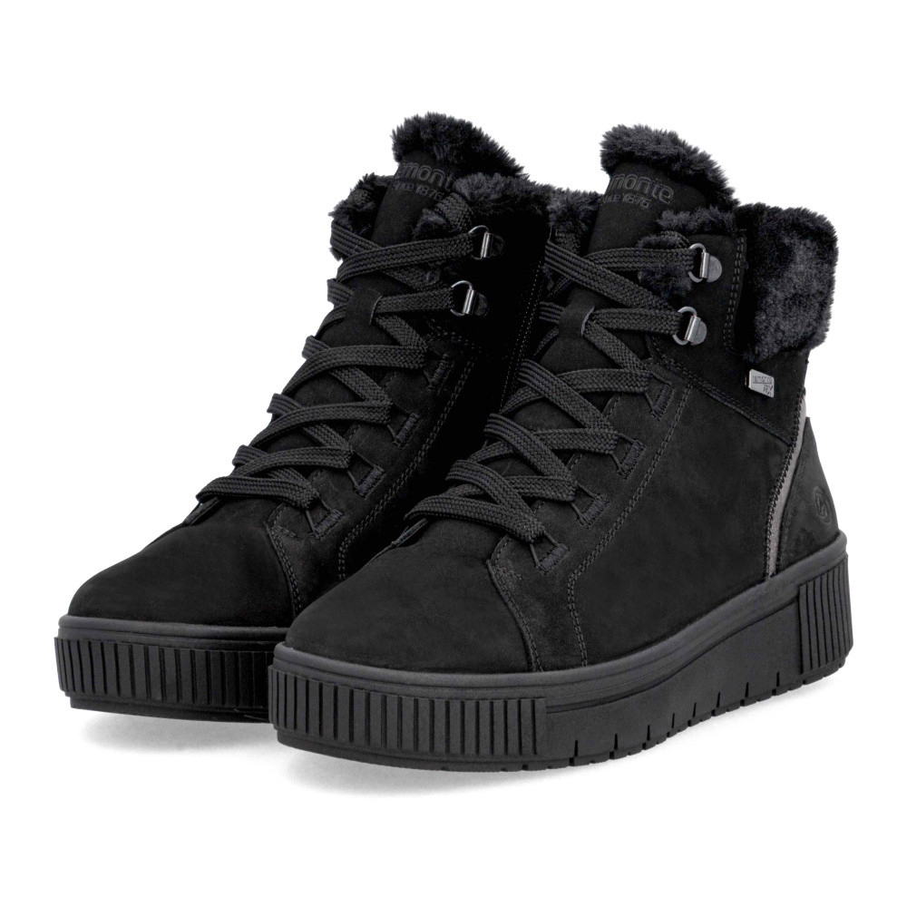 detail Dámská kotníková obuv REMONTE D3B72-03 černá W5