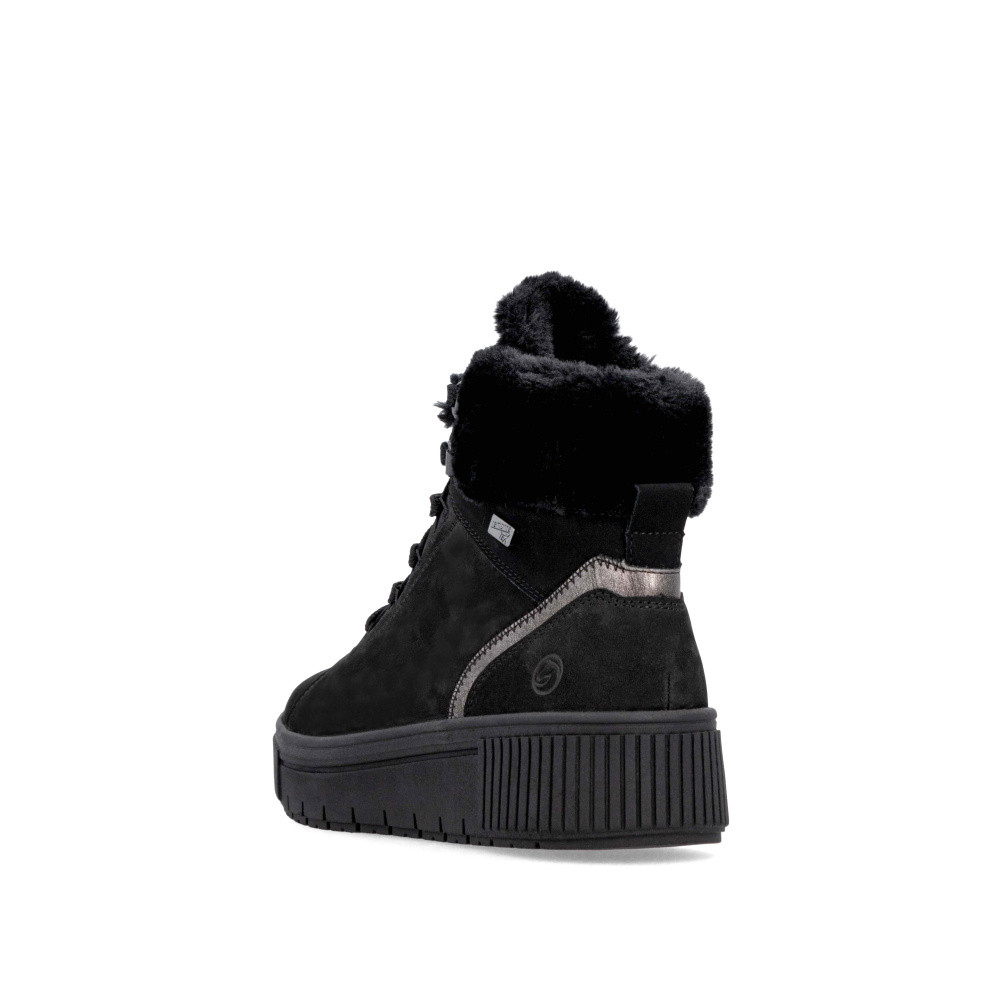 detail Dámská kotníková obuv REMONTE D3B72-03 černá W5