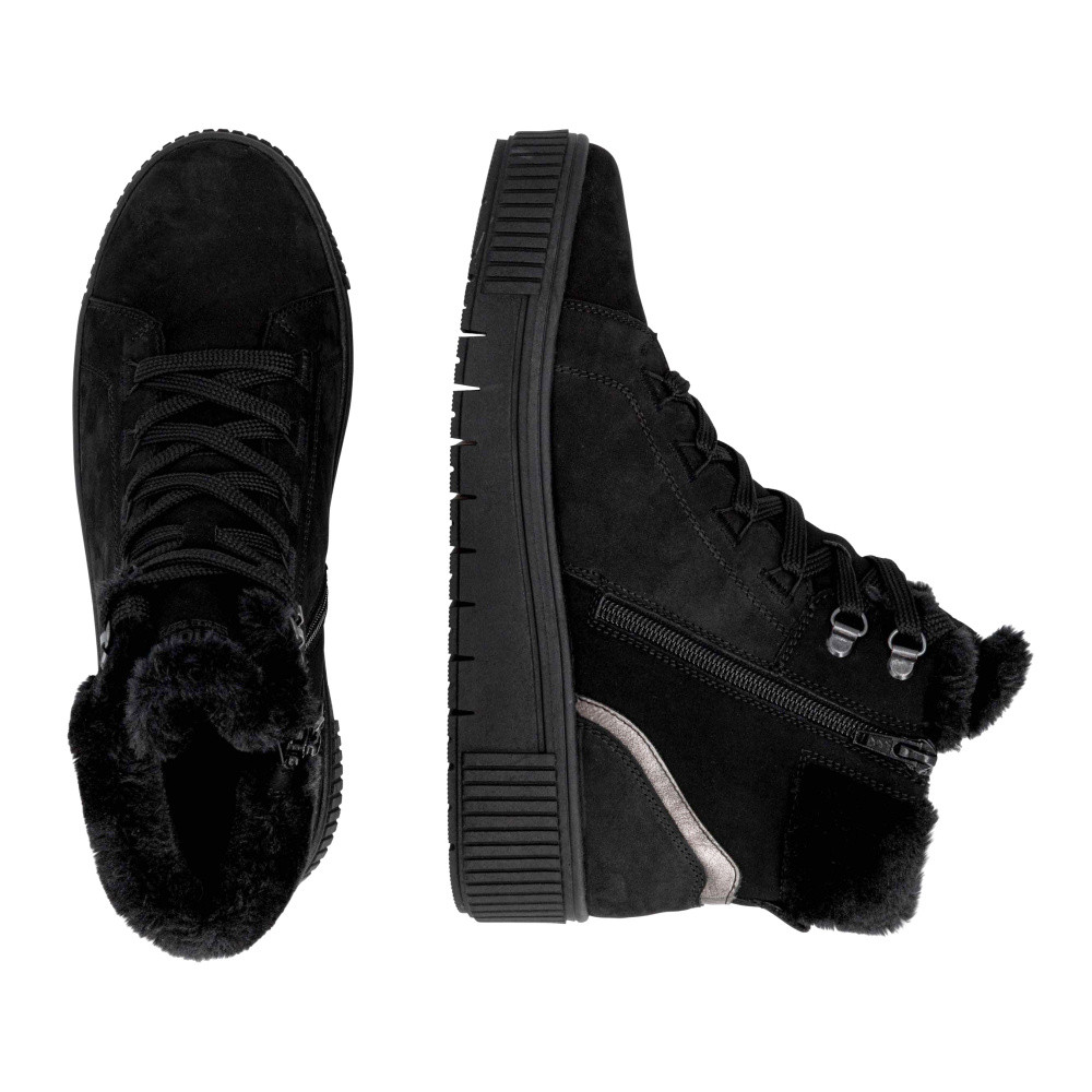 detail Dámská kotníková obuv REMONTE D3B72-03 černá W5