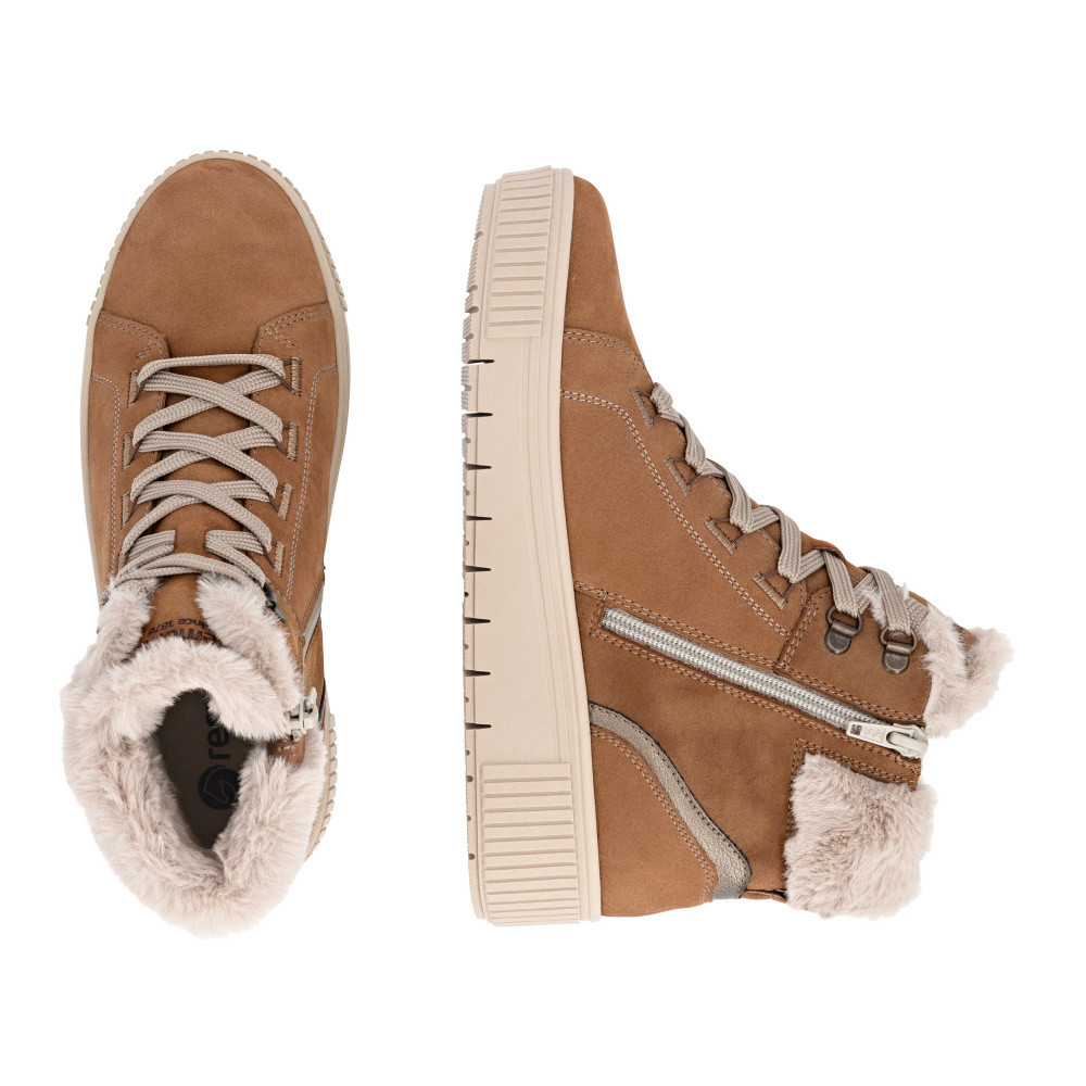 detail Dámská kotníková obuv REMONTE D3B72-22 hnědá W5