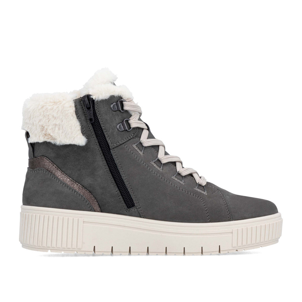 detail Dámská kotníková obuv REMONTE D3B72-45 šedá W5