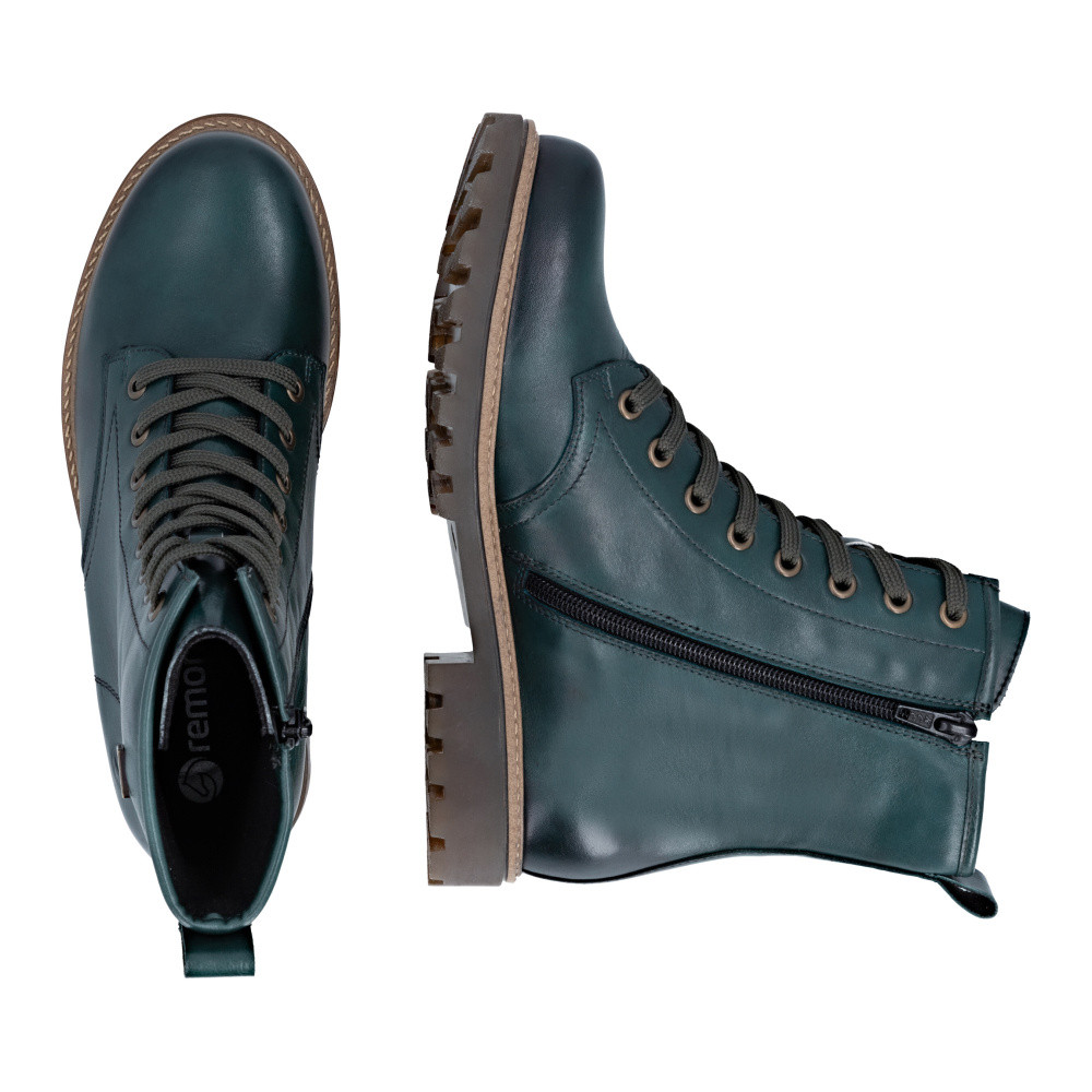 detail Dámská kotníková obuv REMONTE D3C70-54 zelená W5
