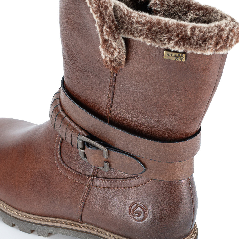 detail Dámská kotníková obuv REMONTE D3C72-22 hnědá W5