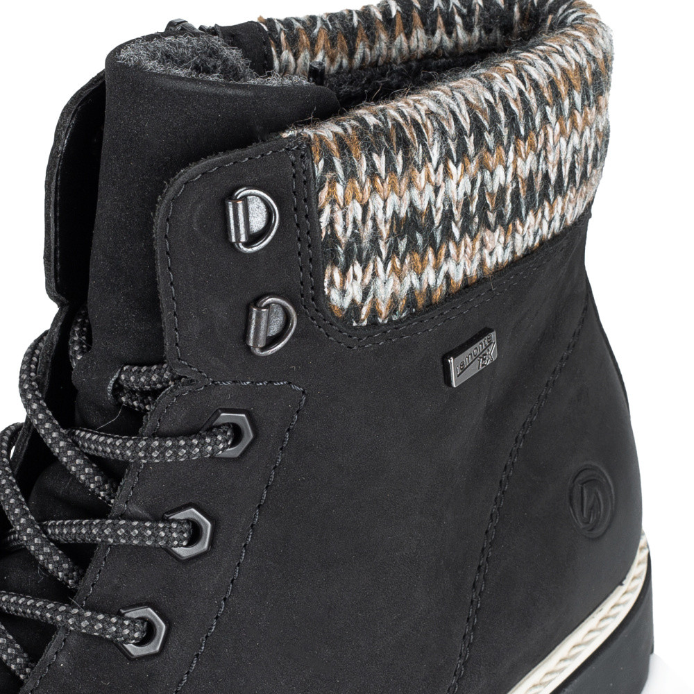 detail Dámská kotníková obuv REMONTE D8487-03 černá W5