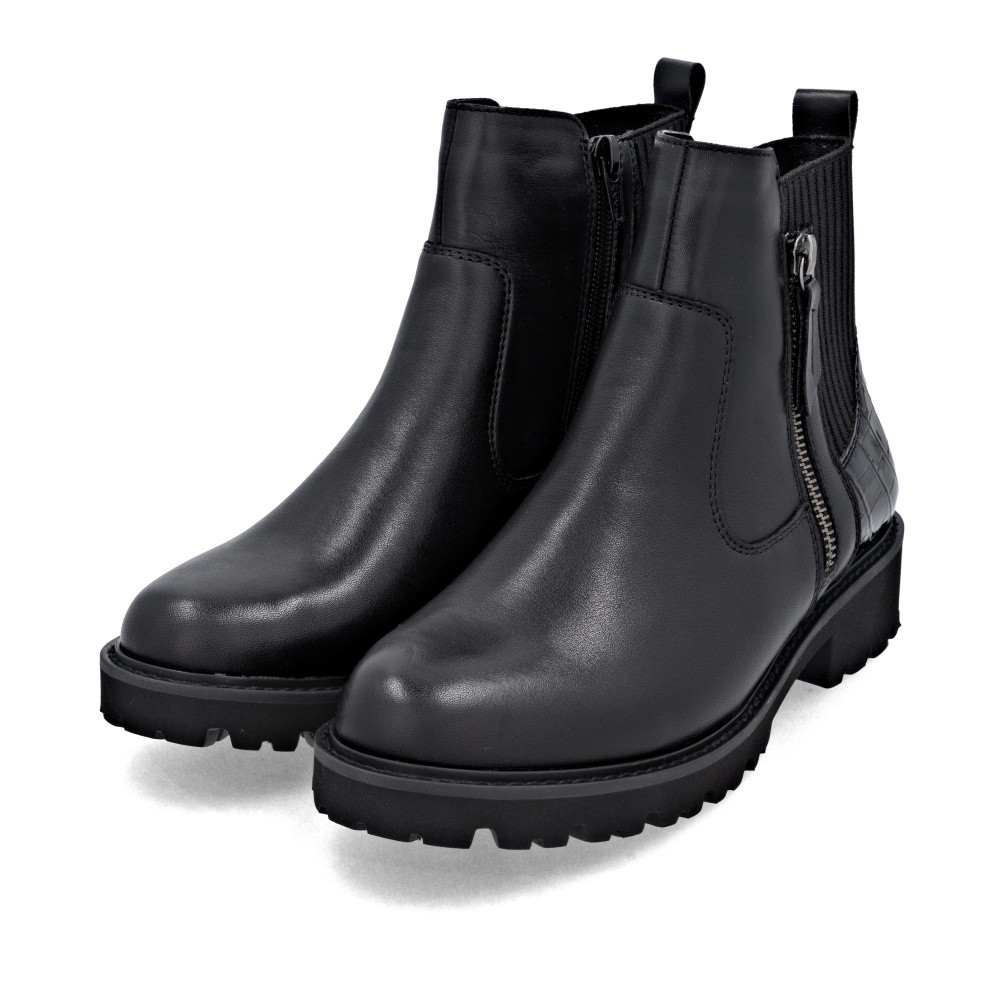 detail Dámská kotníková obuv REMONTE D8655-00 černá W5