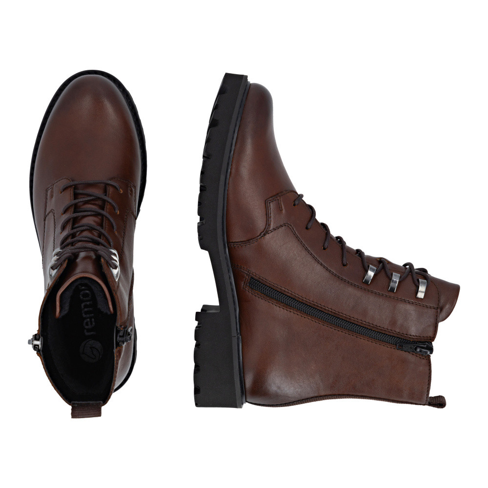 detail Dámská kotníková obuv REMONTE D8656-25 hnědá W5