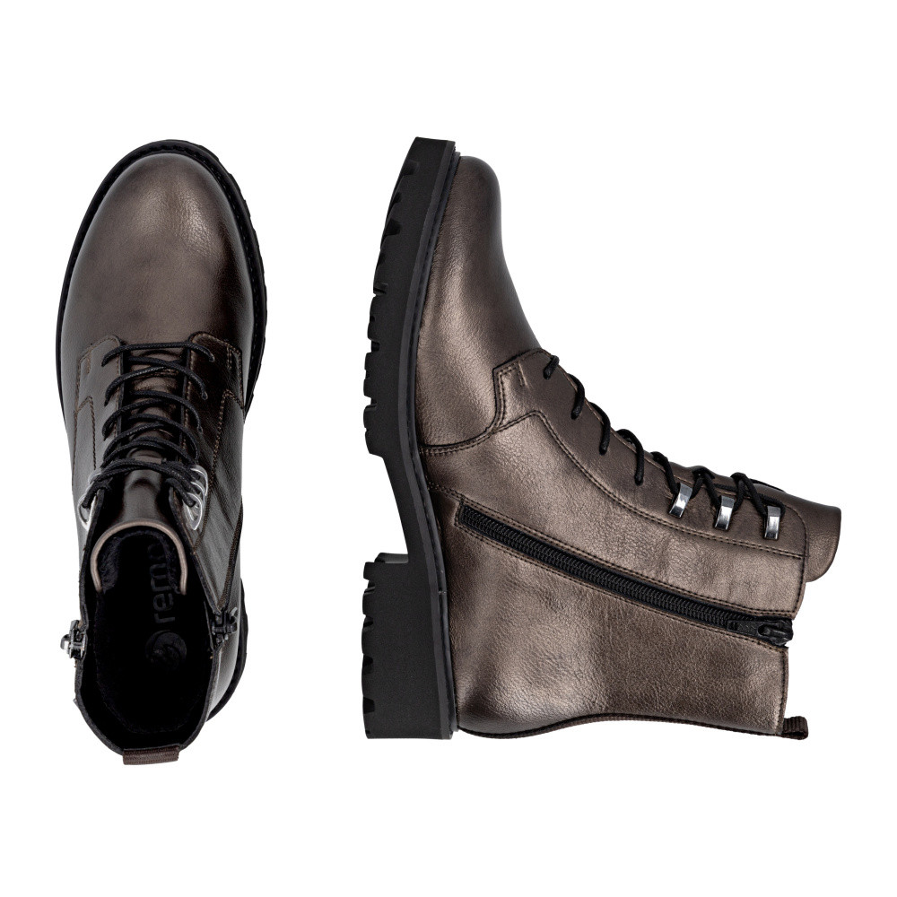 detail Dámská kotníková obuv REMONTE D8656-90 hnědá W5