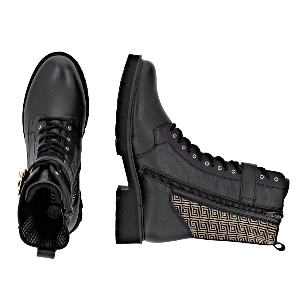 detail Dámská kotníková obuv REMONTE D8658-03 černá W5