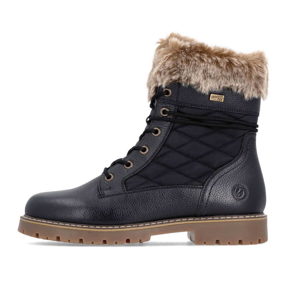 detail Dámská kotníková obuv REMONTE D9383-03 černá W5