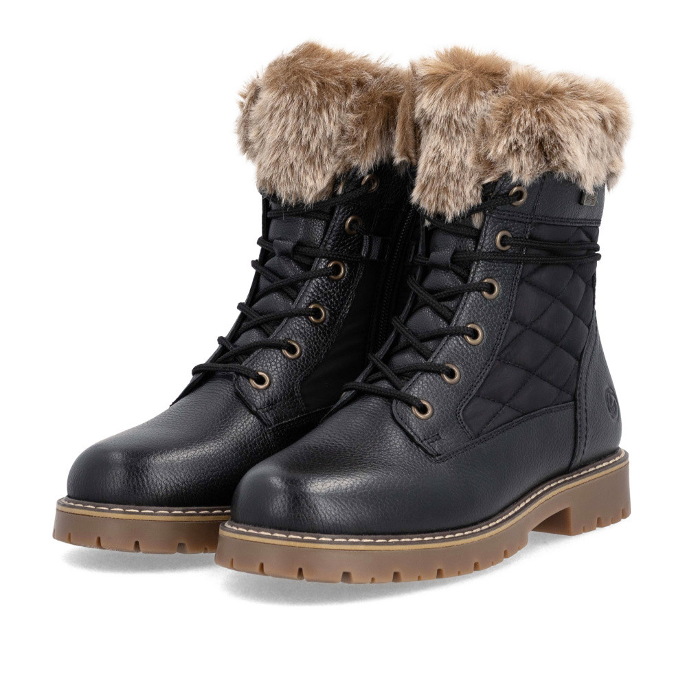 detail Dámská kotníková obuv REMONTE D9383-03 černá W5