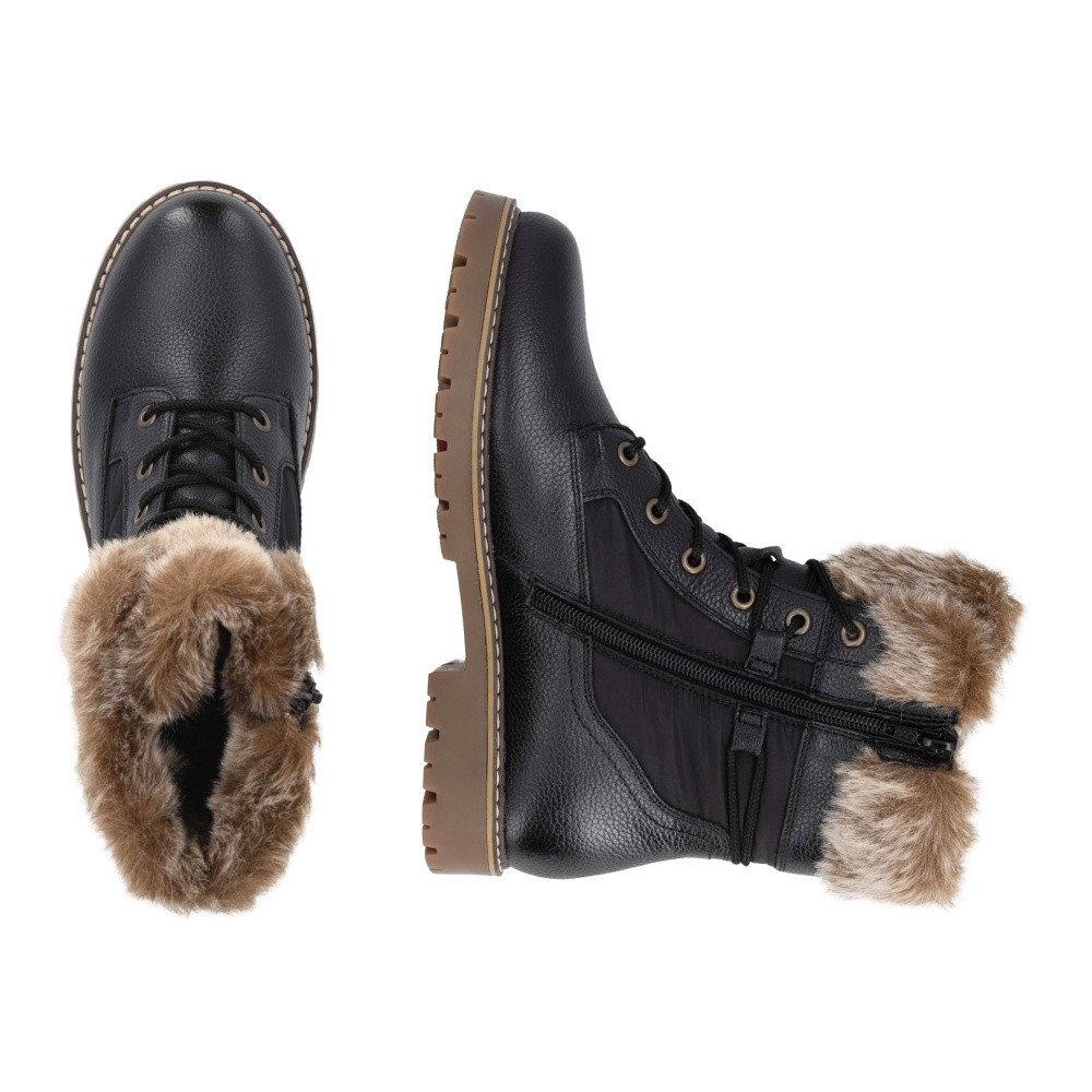 detail Dámská kotníková obuv REMONTE D9383-03 černá W5